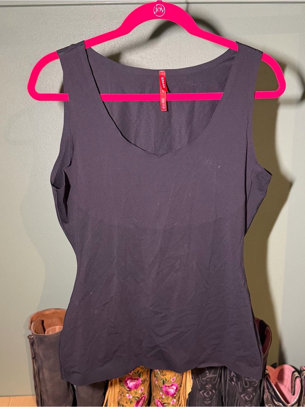 Spanx Women’s Black Sleeveless Tank Top shapewear undergarment XL